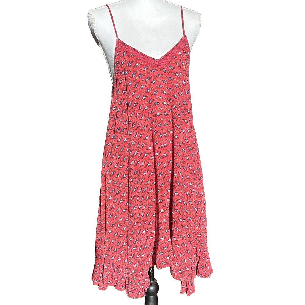 Braeve sz Small Bohemian Sleeveless Dress Sundress Women’s Red‎